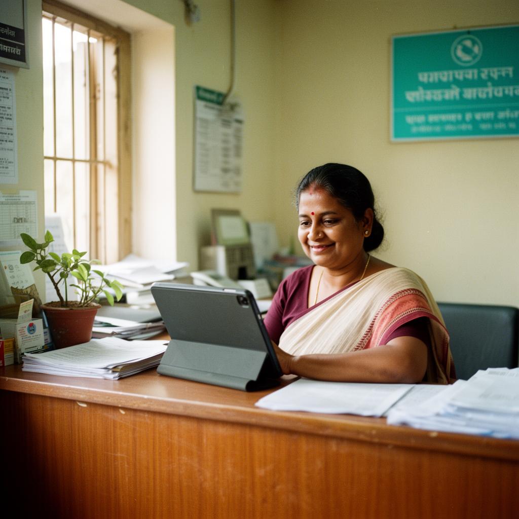 Receptionist using RaangPass dashboard